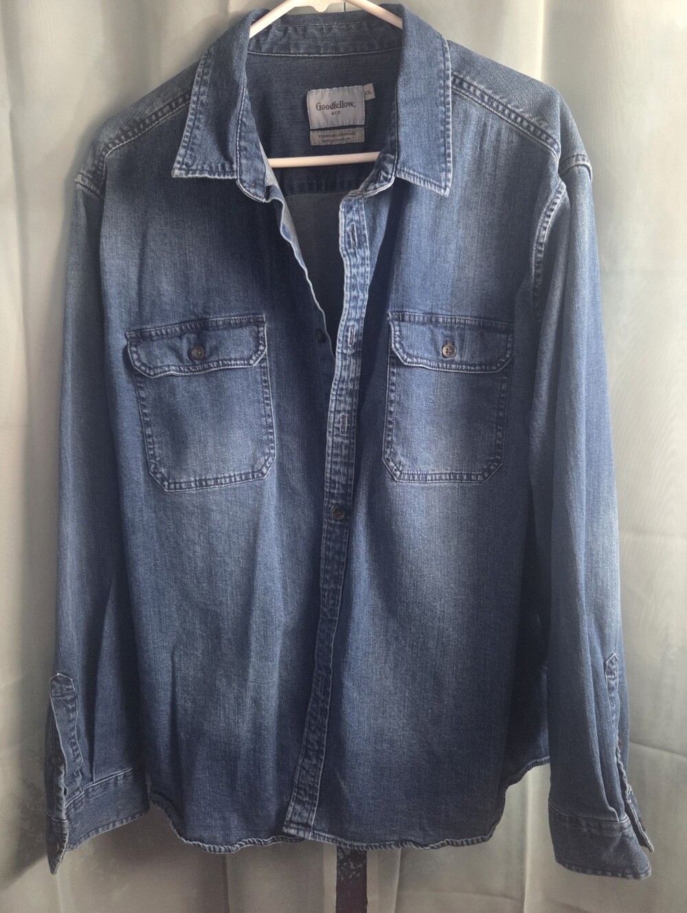 Goodfellow & Co Men's Light Blue Denim Shirt Jacket